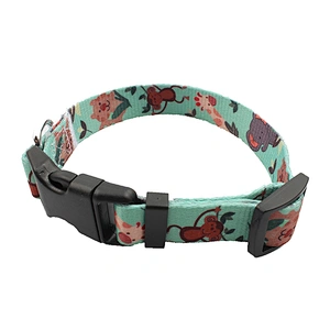 Hot Selling Custom Polyester Sublimation Cute Dog Collars
