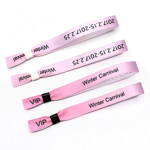 Wholesale ribbon wristband with plastic locks sweatband promotion