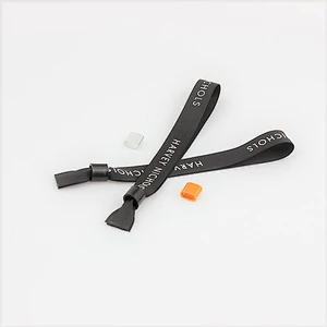 Factory supply one-time used plastic lock wristband for events