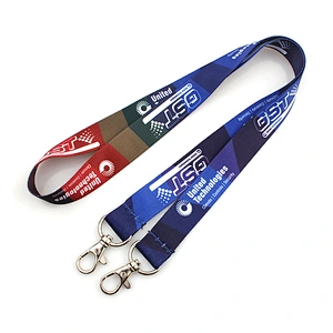 Hot promotional custom design's lanyard with 2 hooks children lanyard