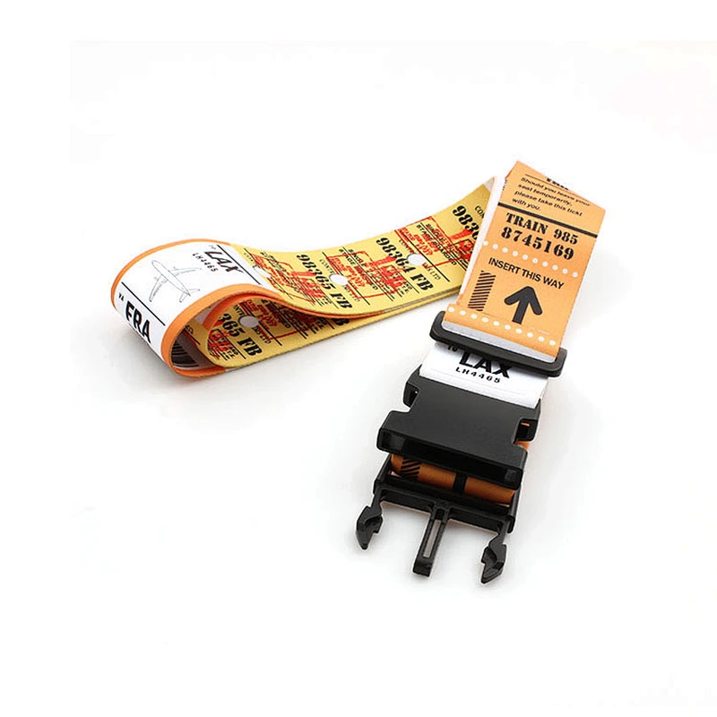 Personalized combination luggage belt with normal breakaway lock for security suitcase