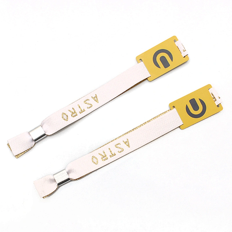 Promotional Custom Design Cheap Polyester Wristband No Minimum Order