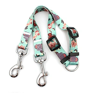 Custom Polyester Heat Transfer Printing Double Dog Leash