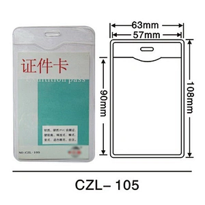 Hot sale custom plastic pvc clear pouch id credit card holders