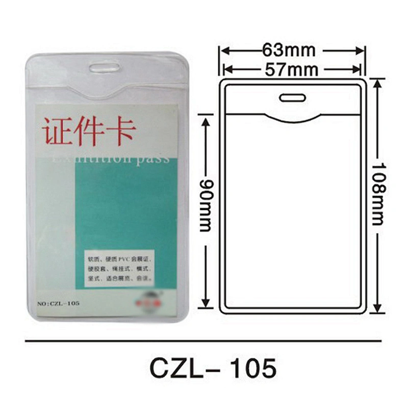 Hot sale custom plastic pvc clear pouch id credit card holders