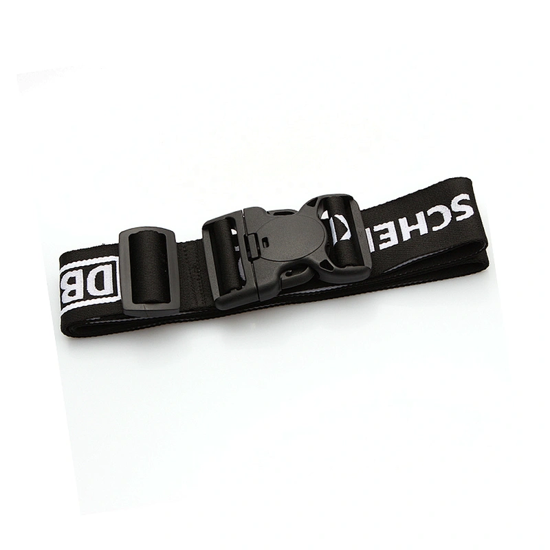 New arrival hot sale fashion woven luggage strap with retractable buckle