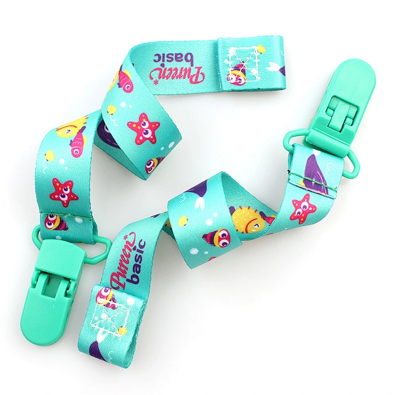 Wholesale Custom Logo Baby Pacifier Clip With Double-sided Paste