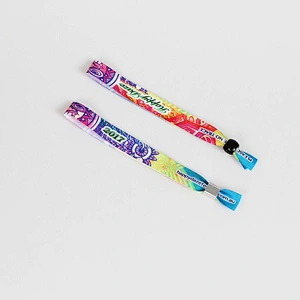 Promotional gradient color sliding buckle wristband for business gift