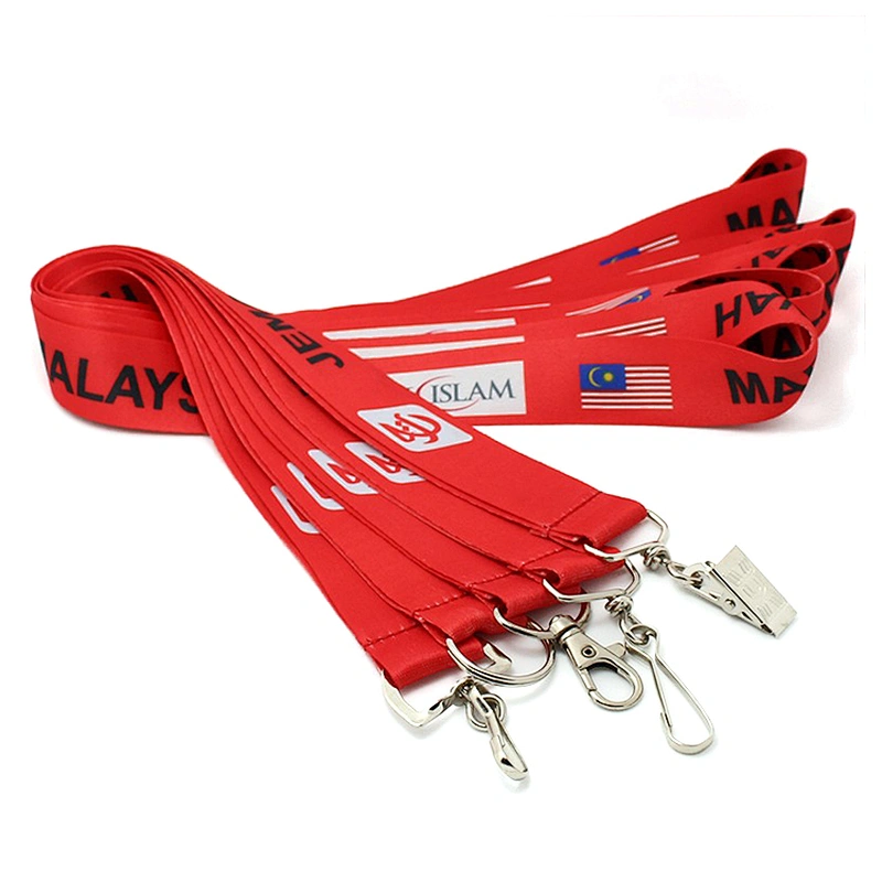 Heat transfer golf bangladesh lanyards with alligator clips