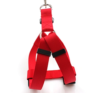 Customized Red Nylon Durable Comfortable Dog Harness