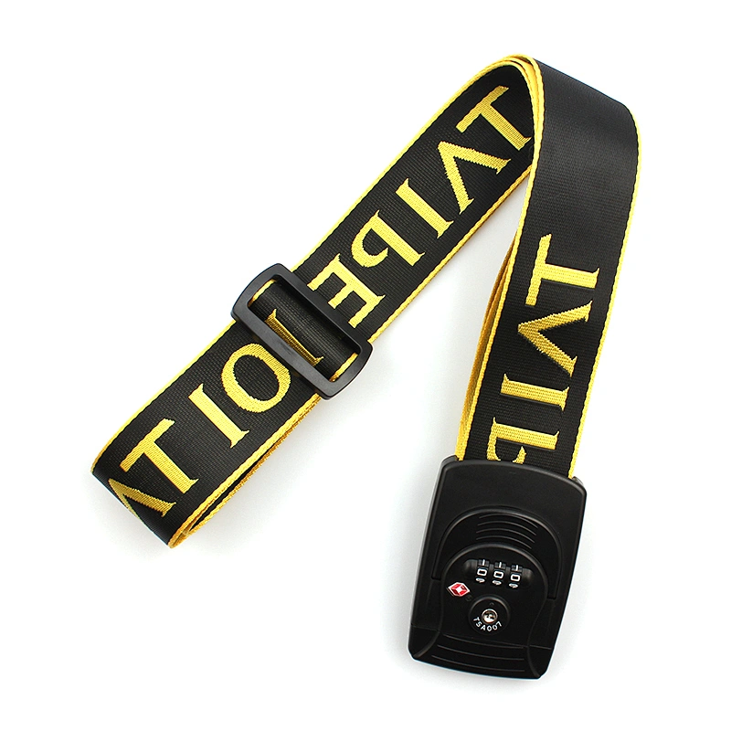 Custom polyester luggage webbing belt for suitcase business trip