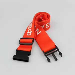 Wholesale personalized design lockable fabric luggage straps for travel