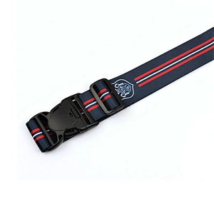 Adjustable travel luggage printed packing strap with plastic buckle