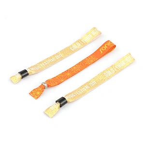 High quality bracelets with black sliding lock clasp for sport event