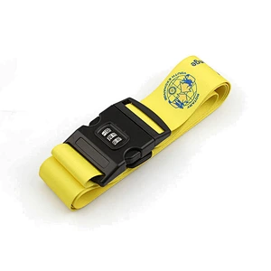 Popular free design sublimation printing eco friendly custom polyester luggage belt