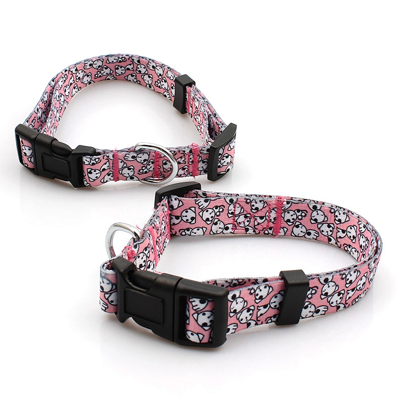 Quantity free custom logo printed dog collar manufacturer
