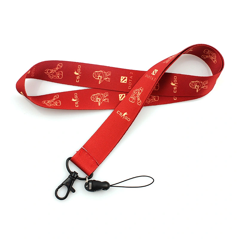 Excellent quality cheap custom heat transfer polyester lanyard strap