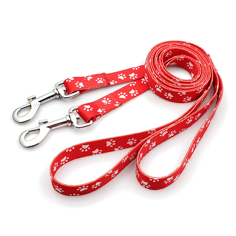 Custom heat transfer logo sublimation dog leash