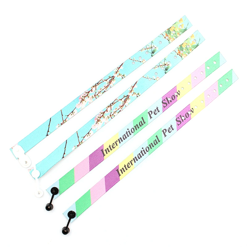 Factory supply custom business gift events woven wristbands