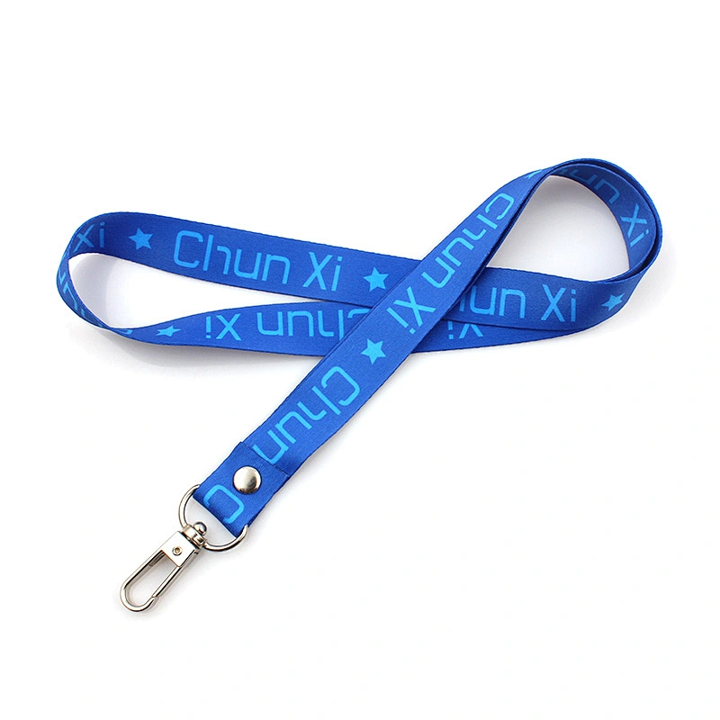 Personalized logo neck printed polyester breakaway lanyards