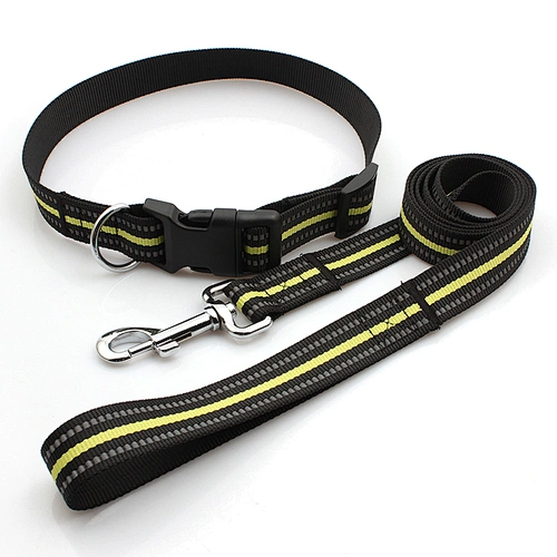 Wholesale manufacturer running custom pet dog collar and leash set