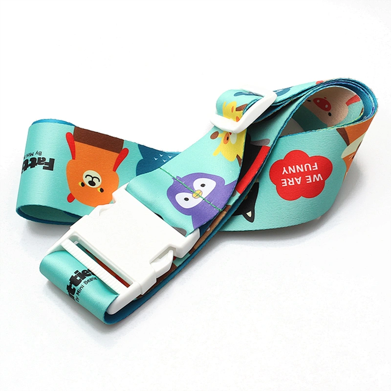 China Wholesale Personalized Cheap Printed Logo Luggage Strap