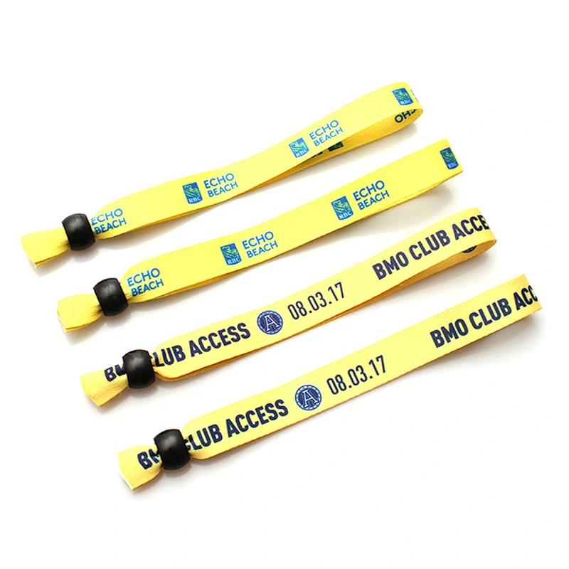 2019 promotional logo custom cotton wristbands with sample free