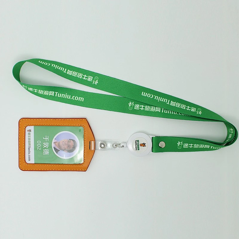 Promotion custom fashion lanyard id card badge holder