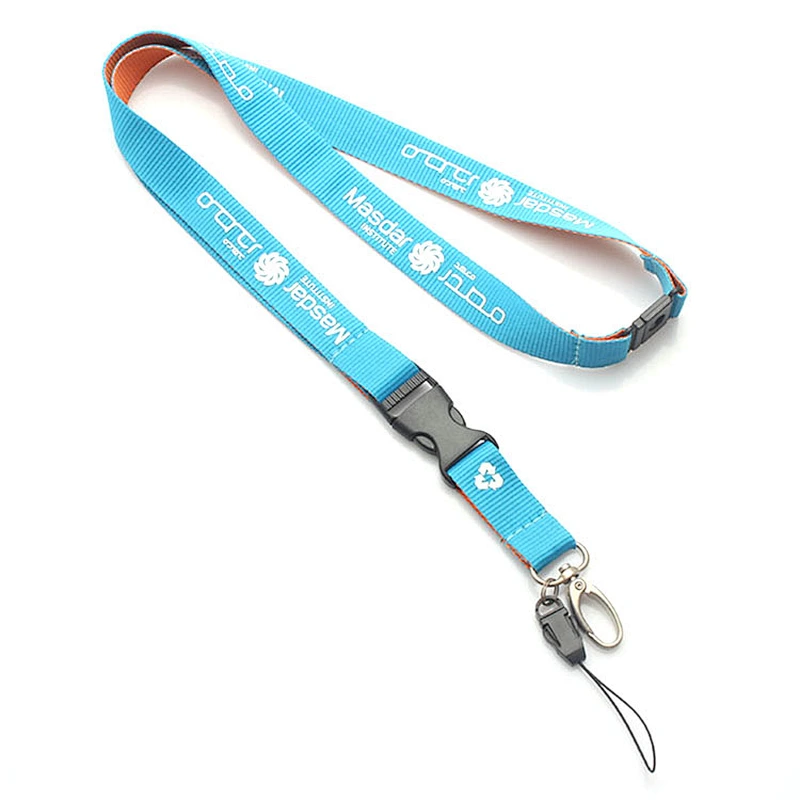 Wholesale nylon silk screen exhibition lanyards with logo custom