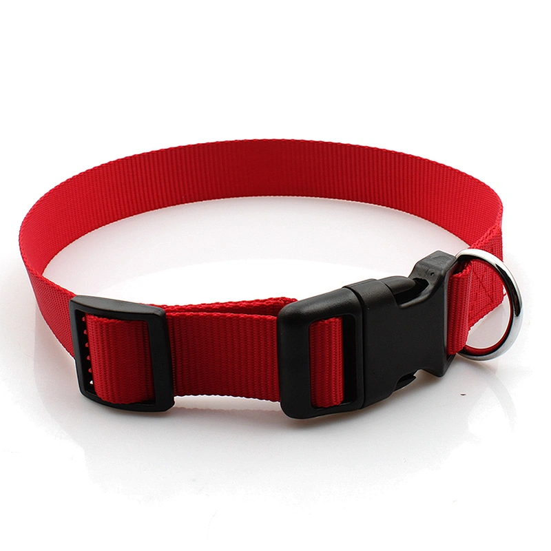 Adjustable factory cheap nylon custom pet dog collar