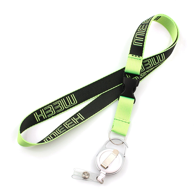 Polyester custom Jacquard Lanyard badge reel with Small Quantity