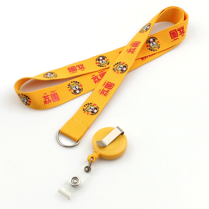 Single custom key tube tubular lanyard China wholesale