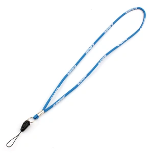 Wholesale cheap custom fashion round polyester lanyard for teenagers