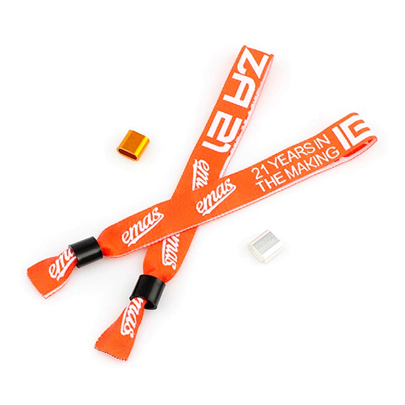Festival Wristband Fashion Promotional Event Woven Plastic Lock Bracelet
