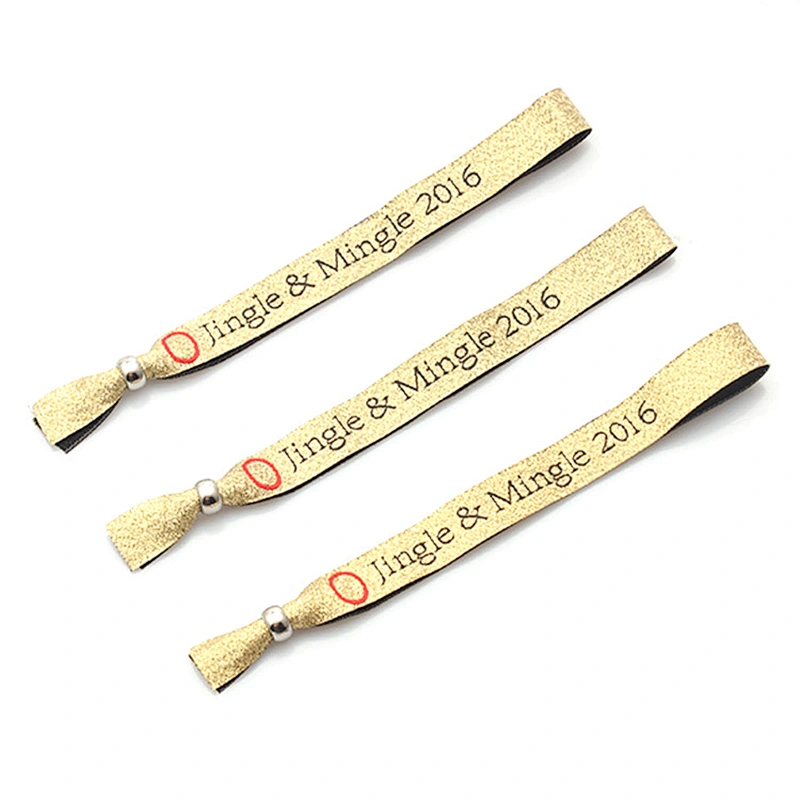 Apparel custom woven wristband with zipper pocket