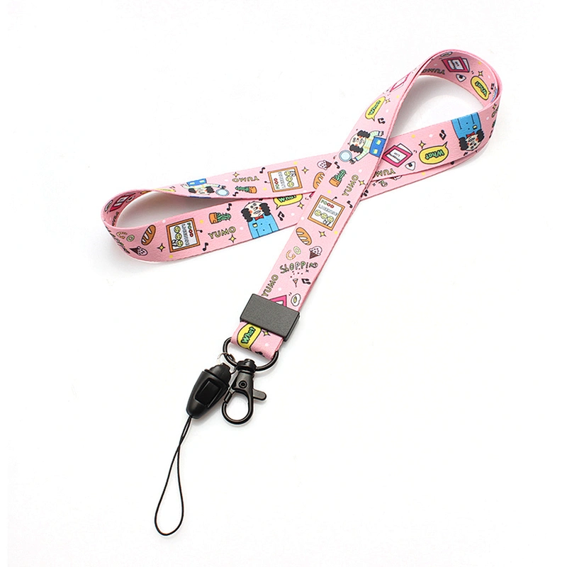 Personalized logo cheap neck printed custom polyester lanyard