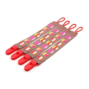 Wholesale custom logo multicolored pacifier chain