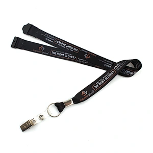 Custom business polyester lanyards with buckle