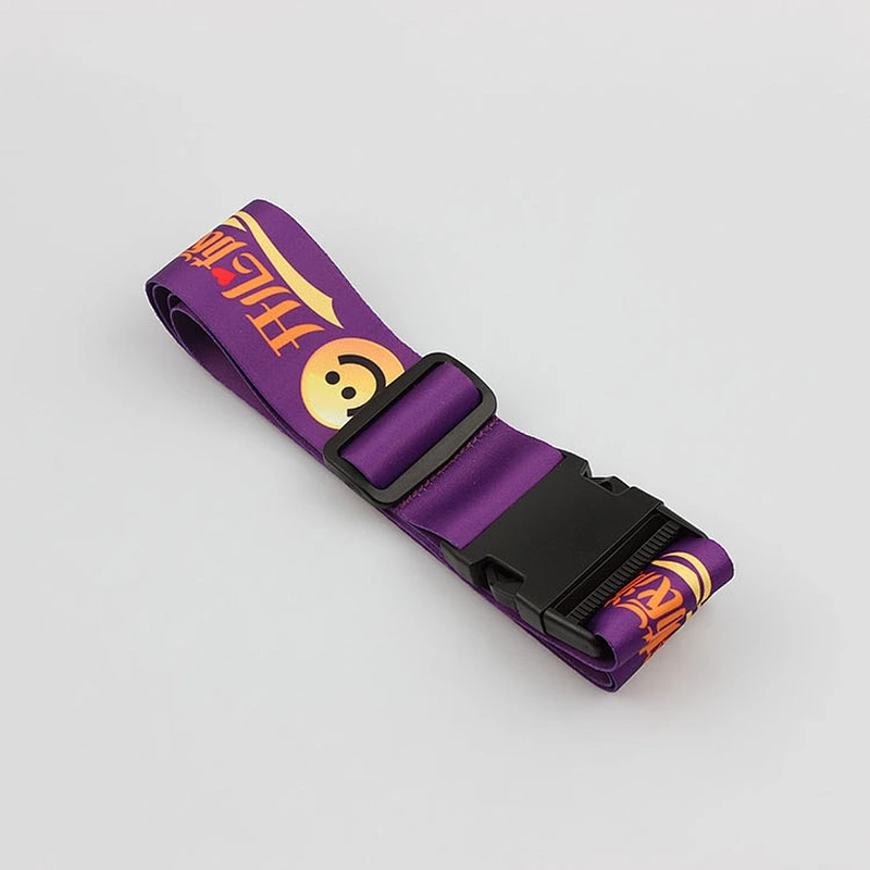 Wholesale custom sublimation polyester elastic luggage belt with buckle