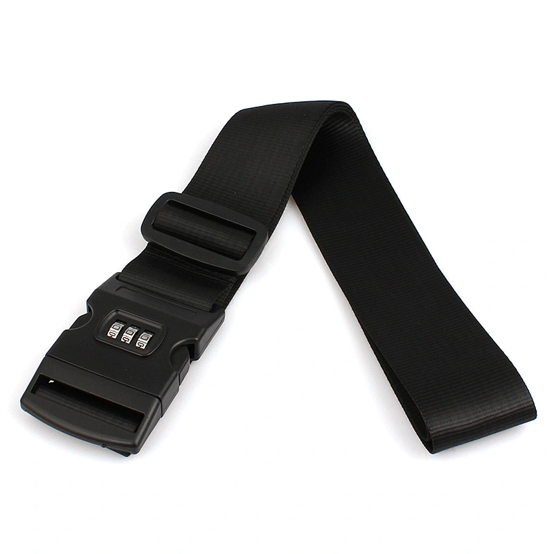 Password suitcase secure lock wholesale custom luggage strap with lock