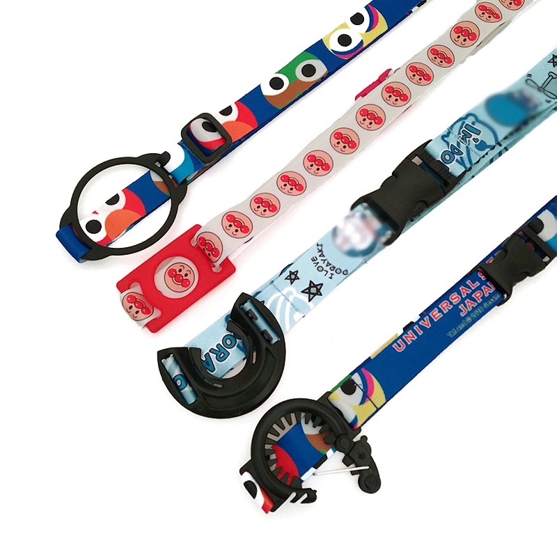 Wholesale custom sublimation printed water bottle holder lanyard neck free sample