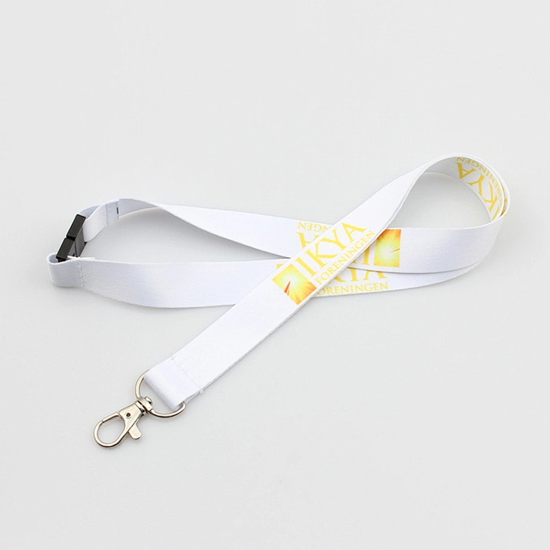 Custom polyester breakaway safety lanyard with custom logo