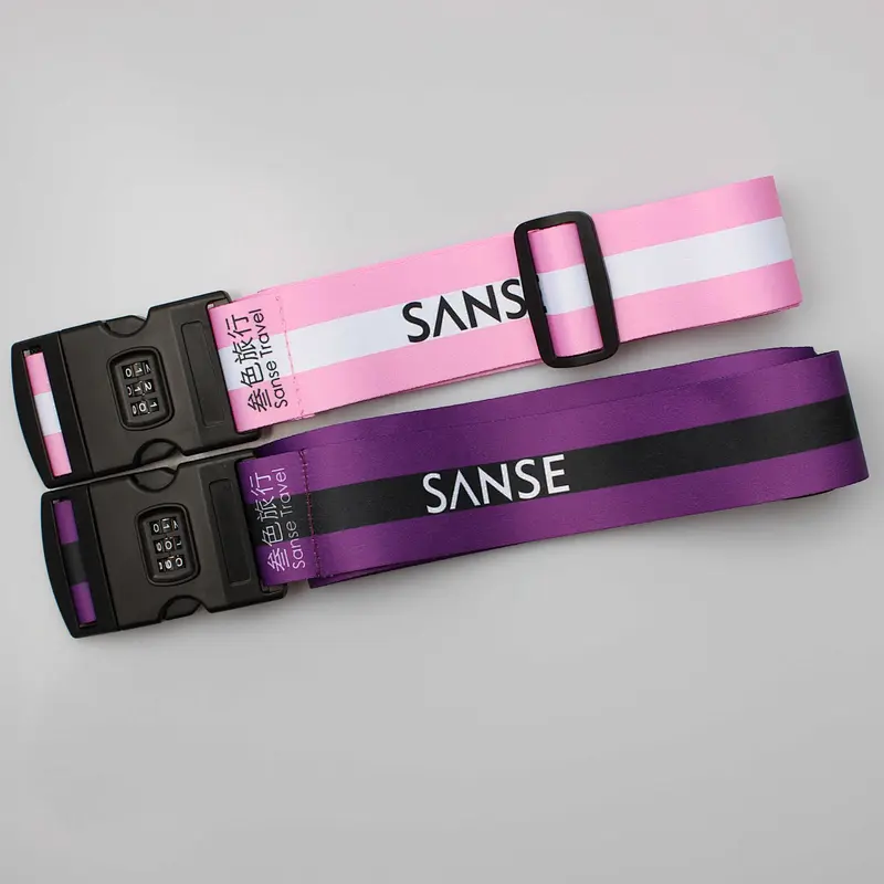 Password travel luggage suitcase secure lock safe packing belt strap