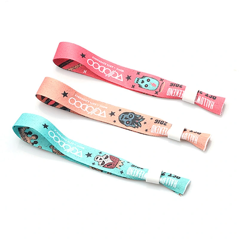 High quality custom plastic slide lock eco friendly wristband