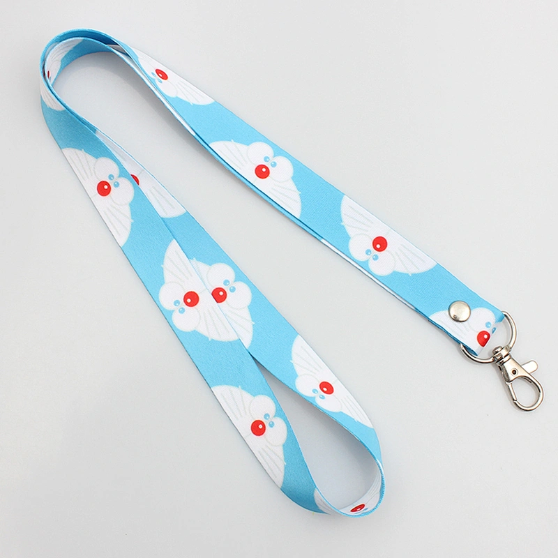 Custom dye sublimation printing single neck lanyard