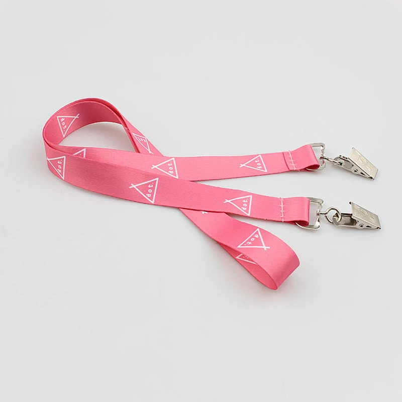 Wholesale polyester neck lanyard with J-hook  minimum order