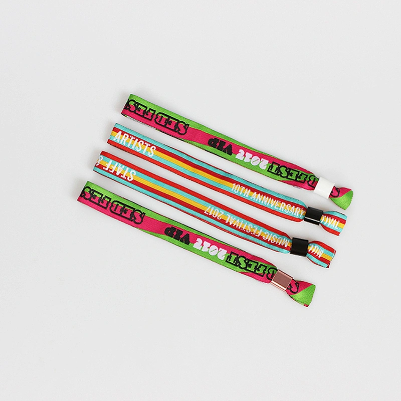 Full color custom design free event fabric wristband plain bracelet