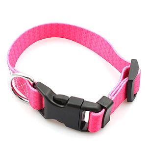 Factory Price Soft Polyester Adjustable Pet Leash and Collar Set