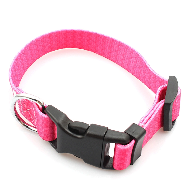 Factory Price Soft Polyester Adjustable Pet Leash and Collar Set