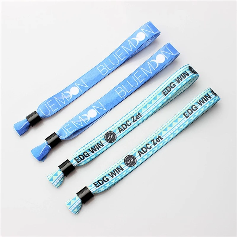 China high quality printing polyester wristband for sport and event